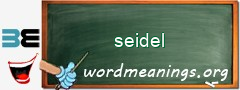WordMeaning blackboard for seidel